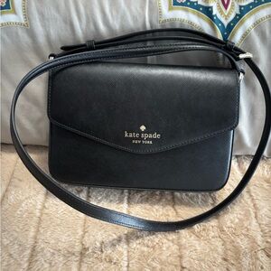 Kate Spade New Sadie Envelope Black Crossbody Bag